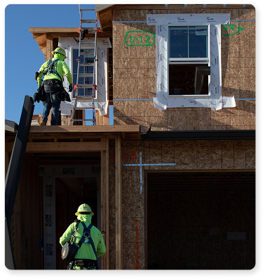 Single family home construction