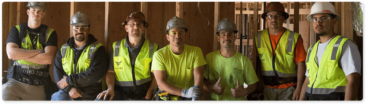 Villara construction workers